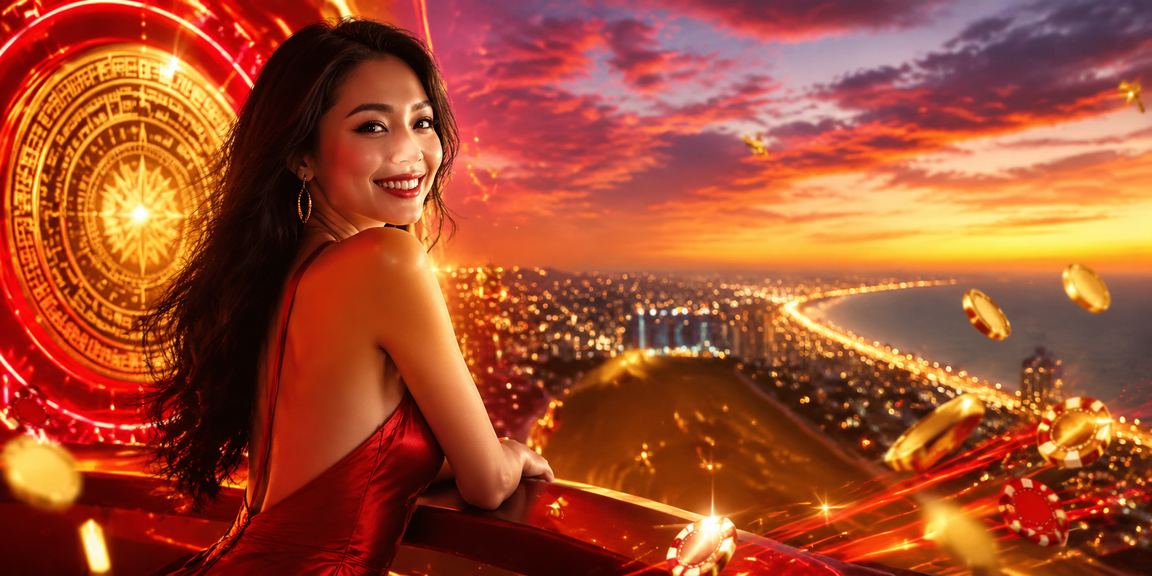Không khí đặt cược về đêm tại Mũi Né với ánh đèn neon và giao diện betting trên điện thoại